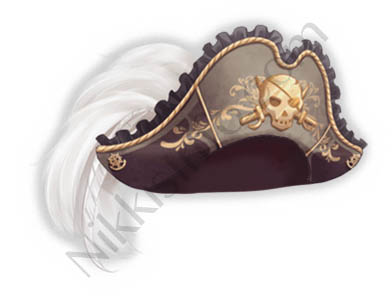 Skeletons Pirate Hat