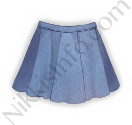 Blue Short Skirt