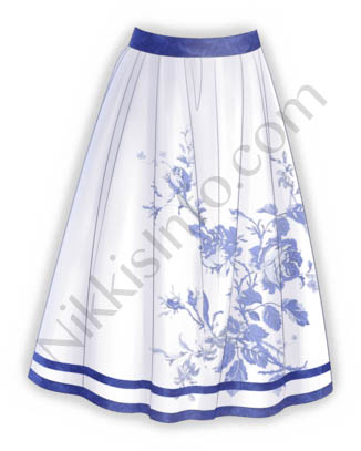 Blue Porcelain·Skirt