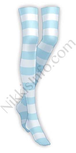 Blue Striped Stockings