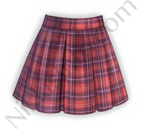 School Skirt·Red