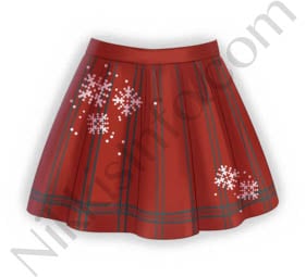 Snowflake Miniskirt