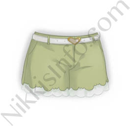 Decorative Shorts·Green