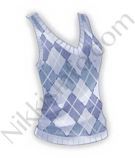 Knit Vest·Blue