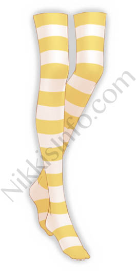 Yellow Striped Stockings