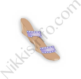 Purple Cloth Sandals