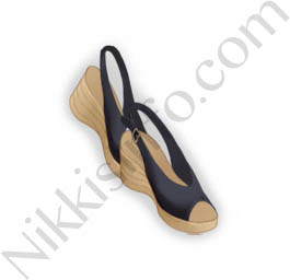 Peep-toe Sandals·Black